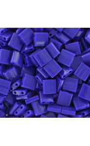 Miyuki tila 5x5mm beads - Opaque cobalt TL-414